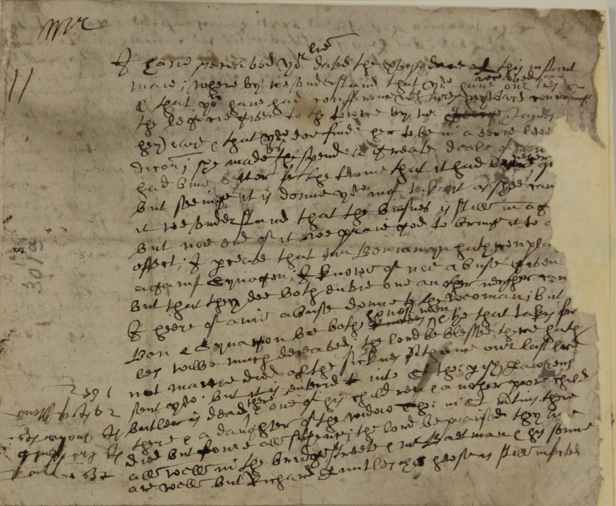 ‘Mae'r salwch yn mynd cryn ar led yn y Sir’. Dyma lythyr dyddiedig 28 Mai 1652 o gyngor bwrdeistref Hwlffordd i'r Maer, ynghylch lledaeniad y pla. 📖HBORO/301a #SomethingScary #Archive30