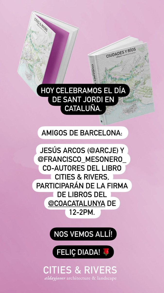 Hoy en el COAC. Os esperamos! 
Feliç diada de Sant Jordi 🌹 
<a href="/jesusarcos78/">Jesús Arcos</a> <a href="/FranciscoMeson3/">Francisco Mesonero</a>
