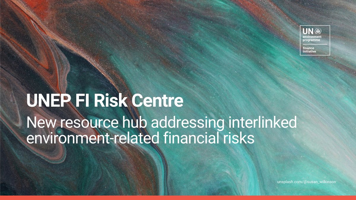 #Climate change, #biodiversityloss, and #pollution are not just environmental issues—they're financial risks, too. UNEP FI's Risk Centre offers the expertise & resources financial institutions need to navigate these complex challenges. Find out more: ow.ly/Lkmw50RlUBV