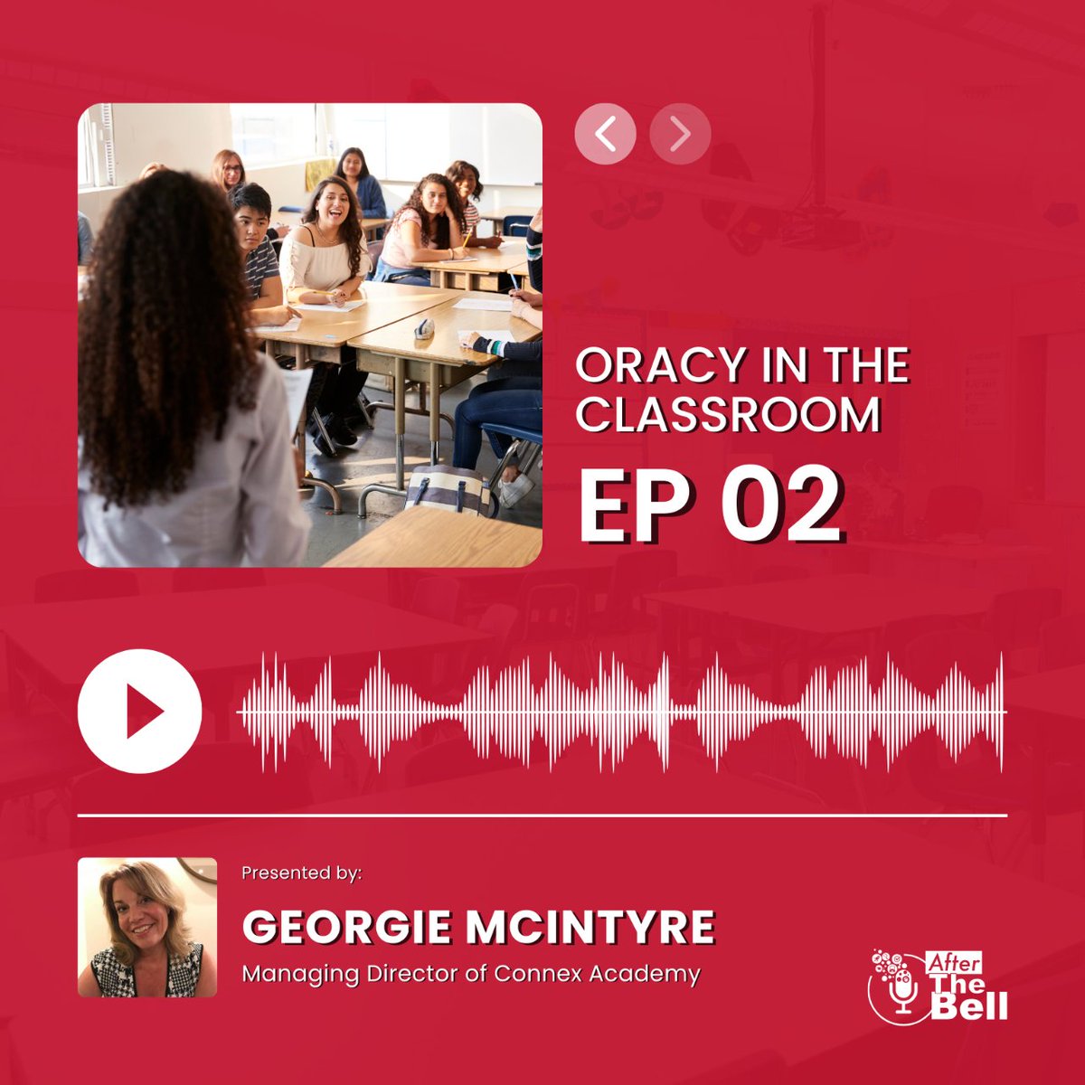 Episode 2 of  #AftertheBell is live 🎙️

Our guest speaker Simon Day, an award-winning speaker and presentation coach will be discussing how teachers can improve their confidence with public speaking. 🙌

Listen now 👉 shorturl.at/aknoF

#PublicSpeaking #PodcastSeries