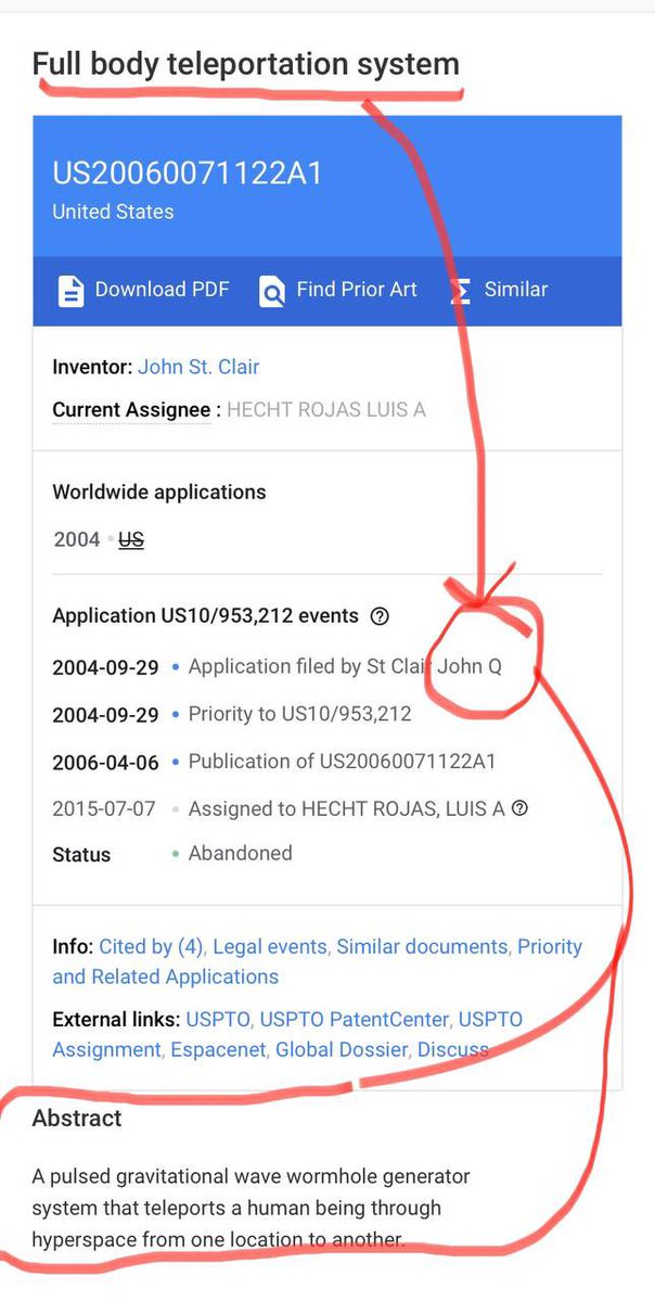 İnsan Işınlanma Sistemi'nin patenti

Patent No US20060071122A1
Bir insanı hiperuzay aracılığıyla bir yerden başka bir yere ışınlayan radyo sinyalli/nabızlı yerçekimsel dalga solucan deliği jeneratör sistemi.
Kabal bizden yaklaşık 6 bin patent sakladı.Bu da onlardan biri olabilir.