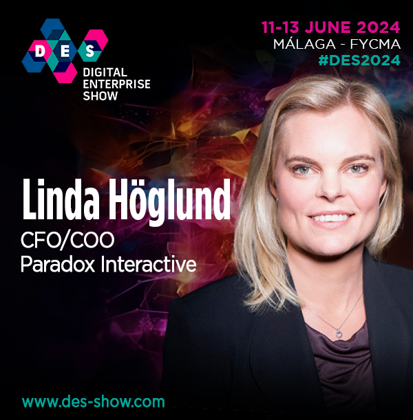 💥We are pleased to announce that Linda Höglund, CFO/COO at Paradox Interactive will be joining us as a distinguished speaker at #DES2024!

We look forward to seeing you at #DES2024!

👉i.mtr.cool/cuynfiyimu