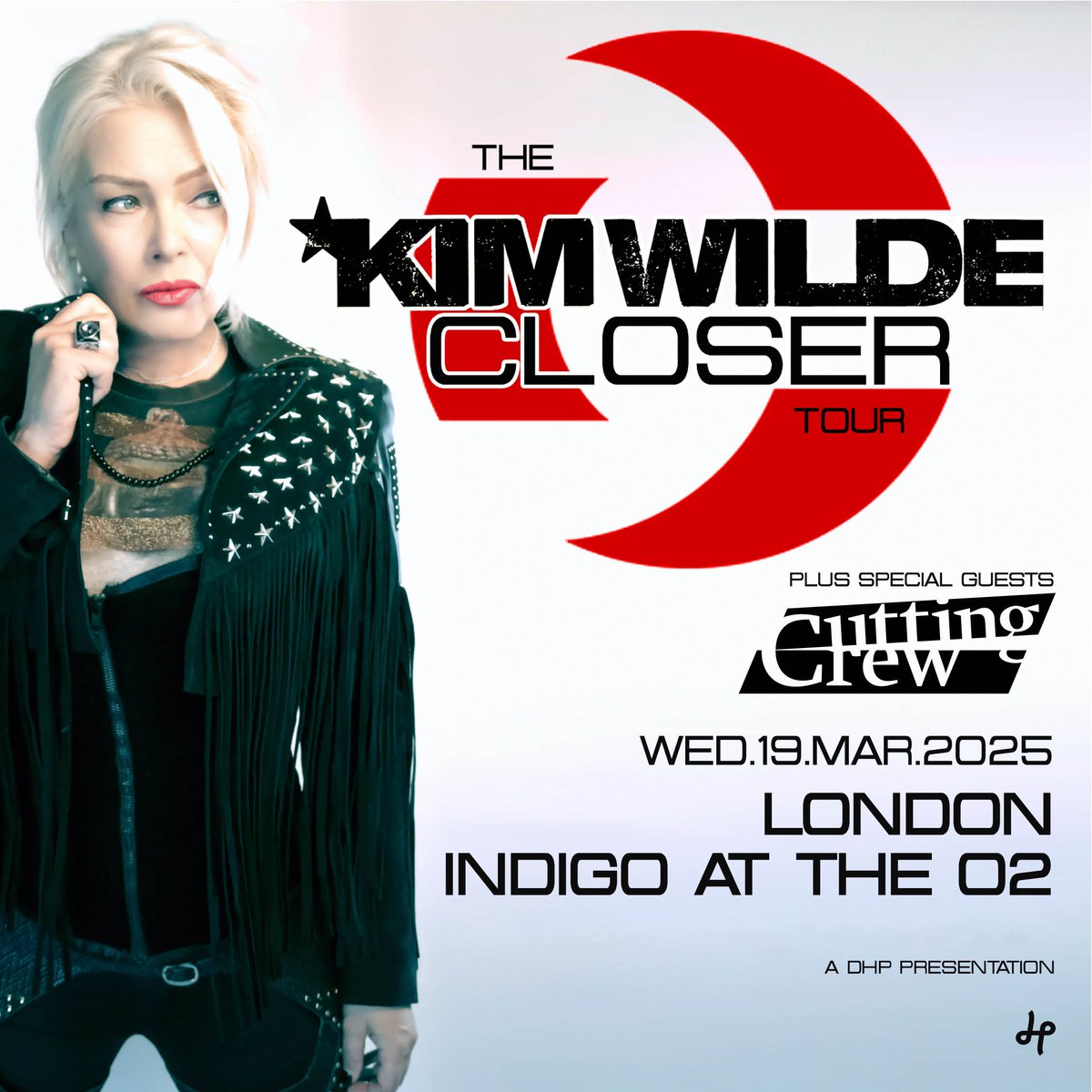 NEW: In 2025, @kimwilde is bringing the ‘Closer Tour’ to indigo at The O2 with special guests @The_CuttingCrew. On O2 or with Virgin Media? Get Priority Tickets tomorrow at 10am priority.o2.co.uk/tickets Tickets on general sale Friday at 10am bit.ly/KimWilde_indigo