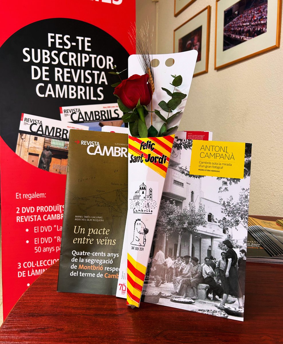 Des de Revista #Cambrils us desitgem una bona diada de Sant Jordi🌹📚🌹