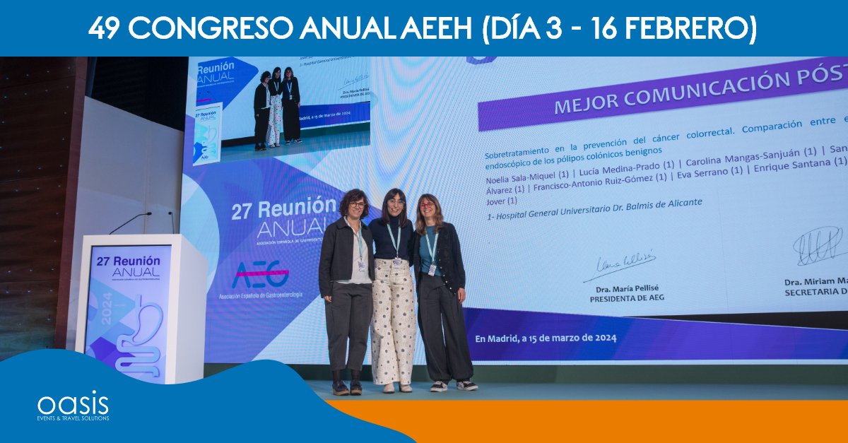 OasisMeetings's tweet photo. Os dejamos las fotos del último día del 49º Congreso Anual de la AEEH, el 16 de febrero 📸

Estamos muy orgullosos de lo bien que salió 🤩
.
.
.
#Oasis #OasisMeetings #OasisEvents #Congresos #Reuniones #Convenciones #Eventos #Ciencia #49CongresoAnual #Madrid #AEEH #AEEH2024 https://t.co/1EIdfVzquv