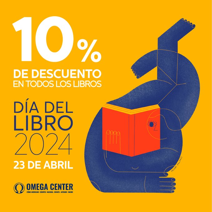 OmegaCenter0's tweet photo. Holaaa 🎊 Feliz Día del Libro 2024 📚
Os recordamos que para celebrar esta fecha señalada tendremos tendremos un 10% de descuento en todos nuestros libros durante todo el día de hoy (Oferta no acumulable a otras ofertas)
¡Buenos días!
#OmegaCenter #BuenosDias https://t.co/4Zgkid7gZo