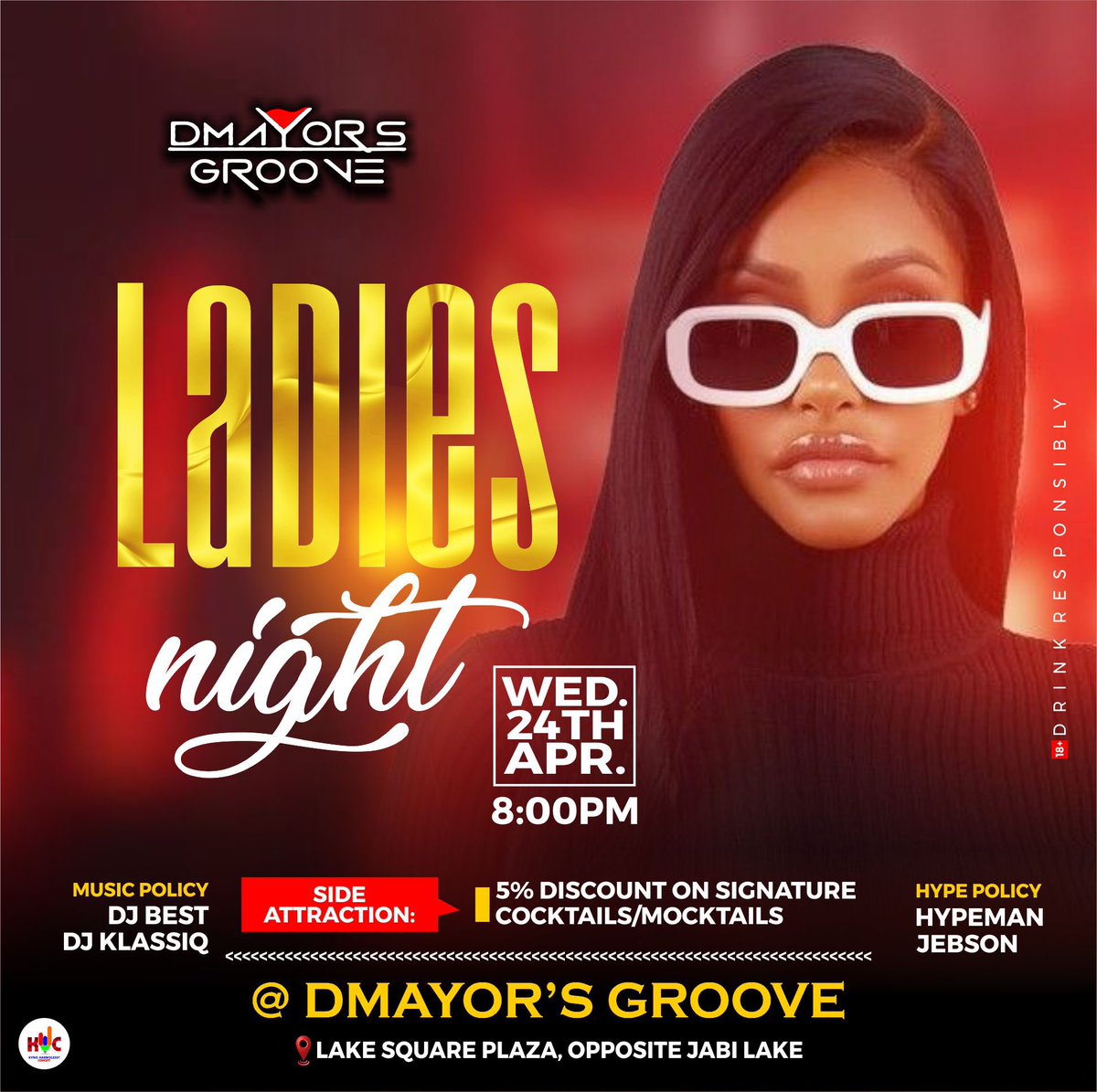 Embrace the glow of femininity, as we weave tales of laughter and dreams, beneath the moon's gentle embrace.

#Dmayorgroove #ladiesnight #girlsnight #nightlife #fyp #viral #abujababes #abujaconnect #fun #party #lady #explore #lounge #restaurant #OGCommunity