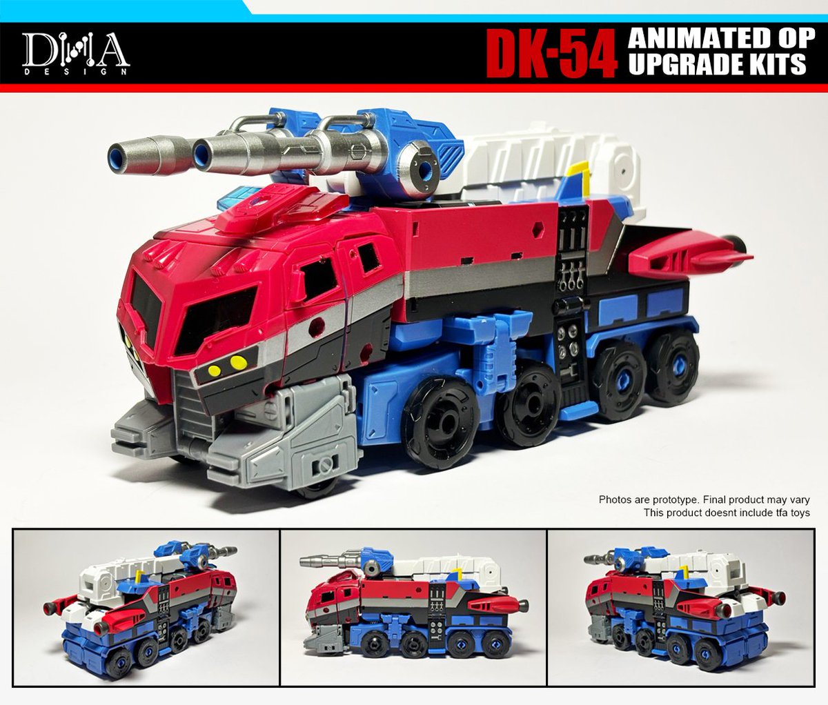 TFHypeGuy's tweet photo. DNA DESIGN ANIMATED OPTIMUS KIT!

DNA came out SWINGING with this one, definitely redeemed themselves!

This might just be THEIR BEST KIT! https://t.co/0YX5jD35ui