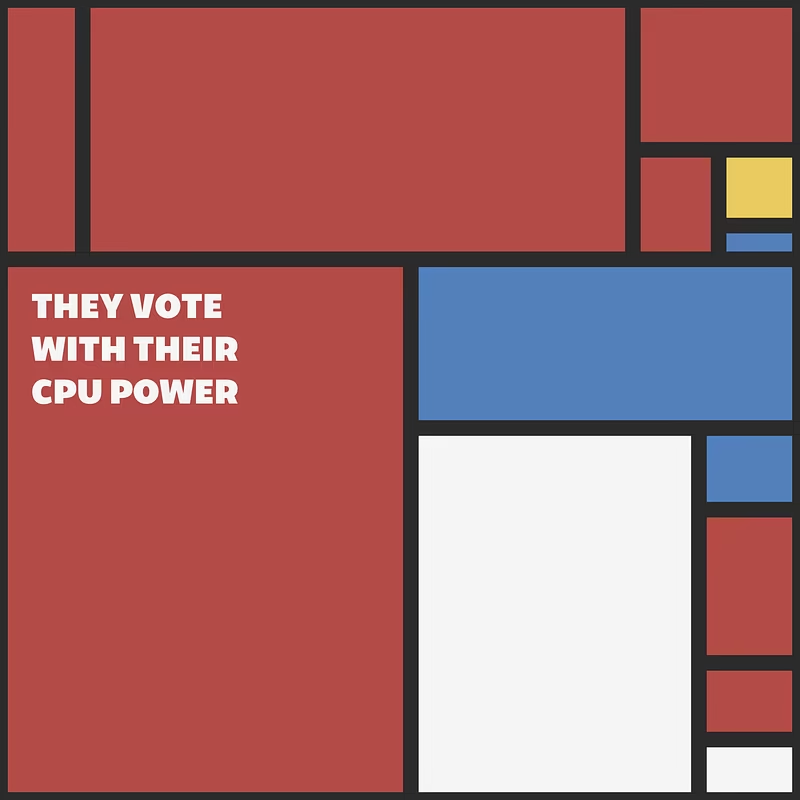 gm

Line 389, Conclusions:

'They vote with their CPU power'

In Satoshi's original concept, validation and mining represented the most extensive democratization of Bitcoin. 
Simple hardware, even a single CPU, would empower anyone, anywhere in the world, to strengthen the…