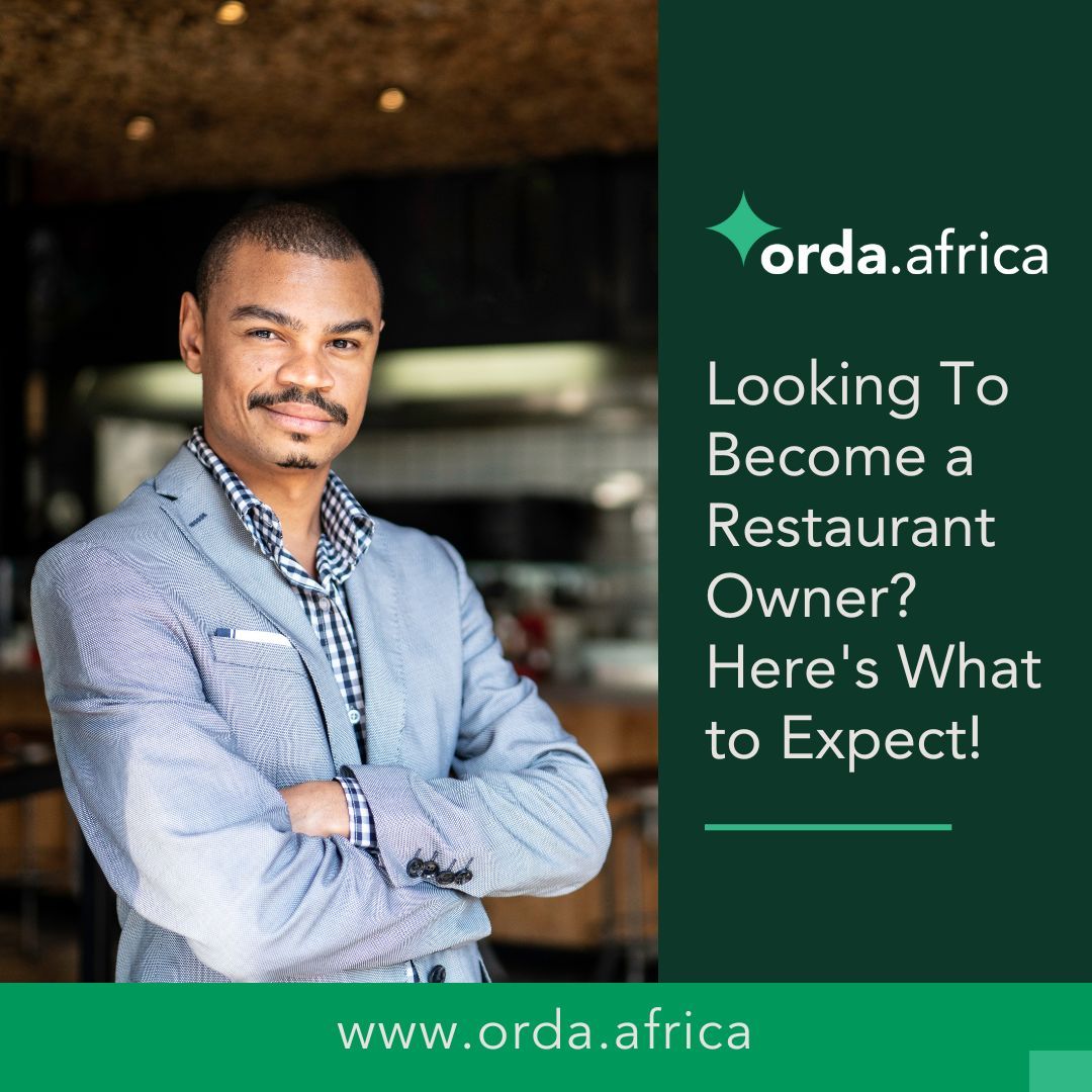 Looking To Become a Restaurant Owner?
✔️Let Passion Meets Purpose: Indulge your love for food while serving your community.
✔️Wear Many Hats: From chef to marketer to accountant, be prepared to juggle multiple roles.

To put your business on the fast technology. 

#OrdaAfrica