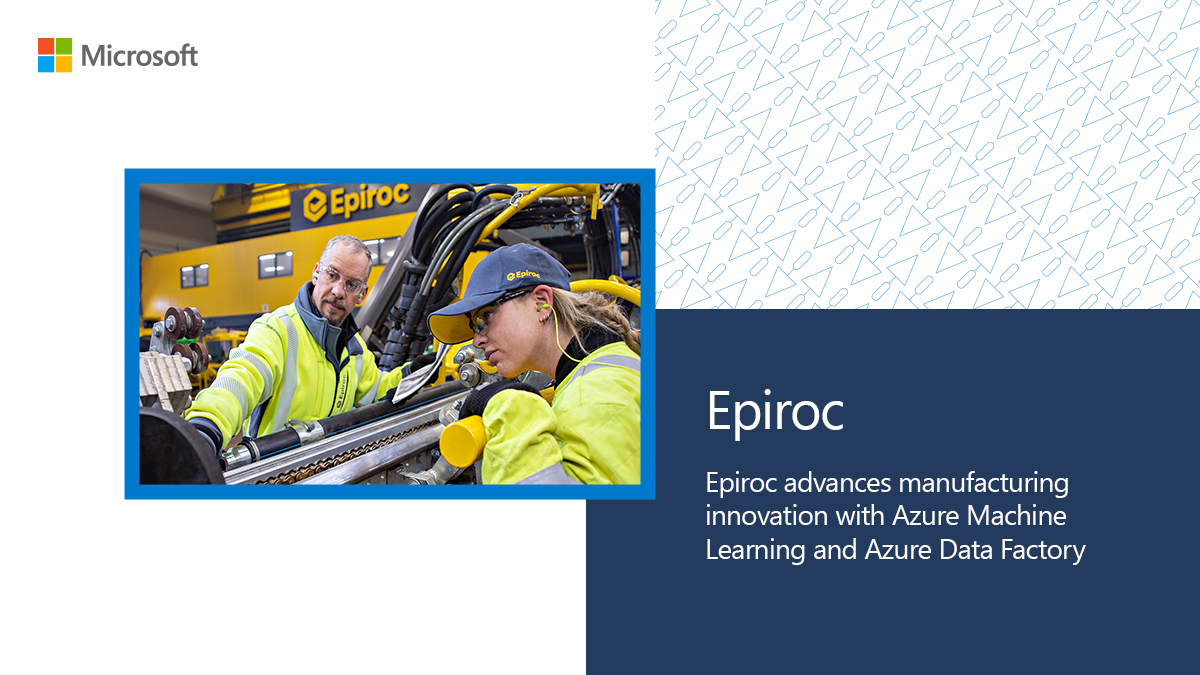 'Now, with Azure Machine Learning and predictive AI we consistently produce material with better quality.' Peter Malmberg: Vice President Digitalization at Epiroc. Read the full customer story here: msft.it/6010cAjJa