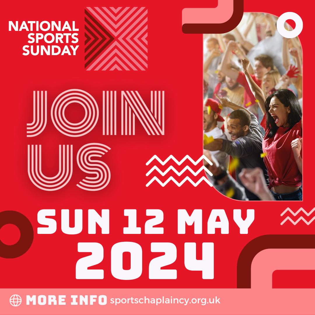 NATIONAL SPORTS SUNDAY. We’re delighted that opportunities are opening across the media to share about National Sports Sunday. Make sure you’re involved – check out the website for free resources and information on this great opportunity for you and your church.