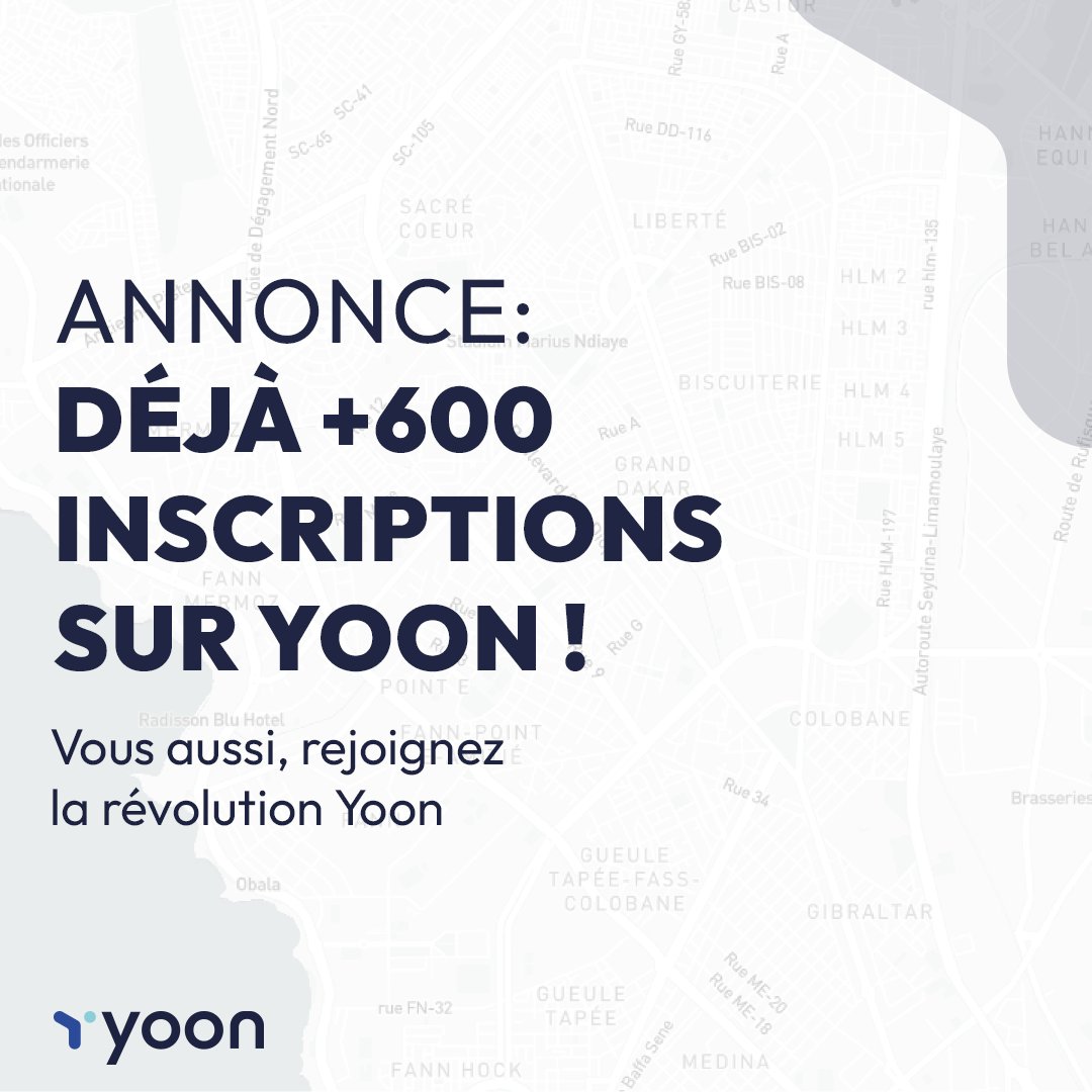 YoonAfrica's tweet photo. Vous êtes déjà plus de 600 inscrits ❤️⚡️
Vous pourrez donc profiter de 5000 FCFA dans votre app Yoon dès le lancement !
Pour les autres, Il reste encore quelques places : https://t.co/HoOcQg4LCa
#OffreLimitee
