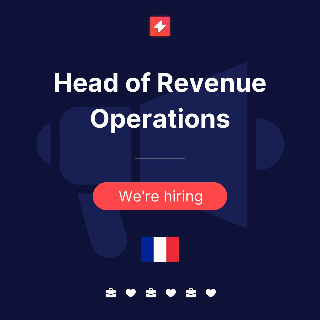 🔔We're hiring🔔

We're on the hunt for our next Head of Revenue Operations to join our HQ in Paris.

Discover more: okt.to/po5LIr

#TechJobs #WereHiring #Recruitment
