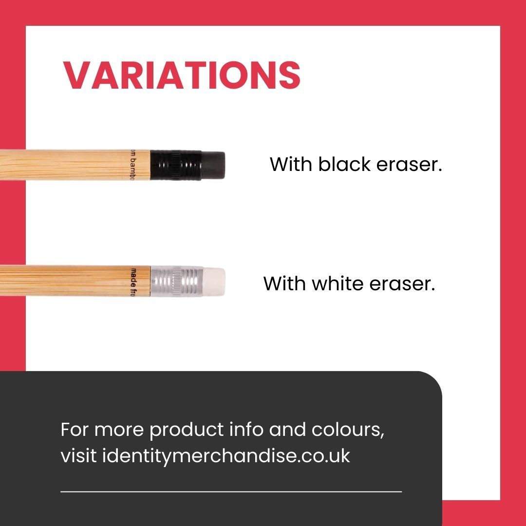 Product showcase for April 2024! The Eternity Bamboo Pencil with Eraser is a great eco option, the nib is made from 99% graphite, and has microscopic reduction for use time and time again!
hello@identitymerchandise.co.uk 0114 2620408
#identitymerchandise #productshowcase #merch