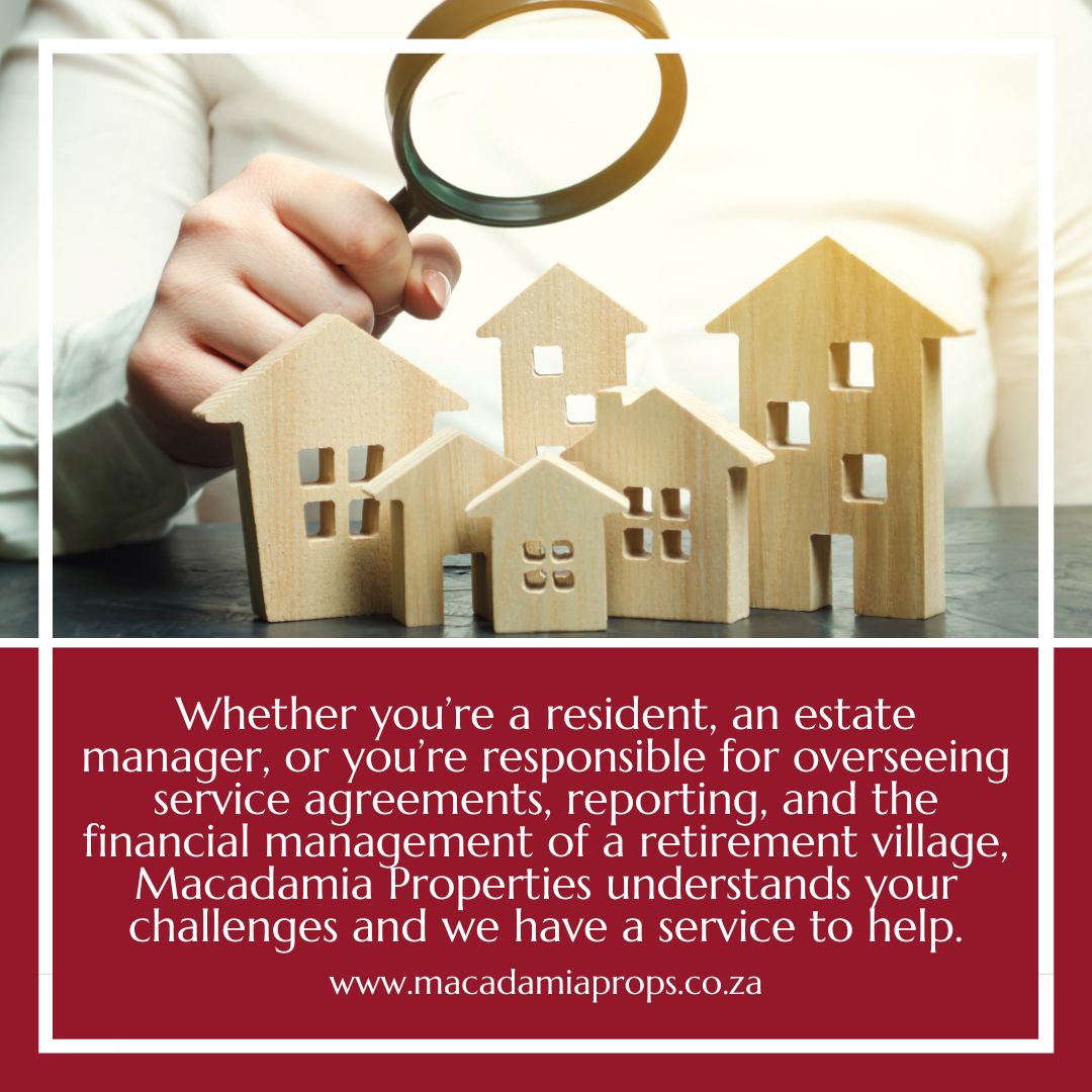 #WeCanHelpYou▶️ Retirement and estate expertise – from #sales and #facilities to #ServiceDelivery and #Management. macadamiaprops.co.za