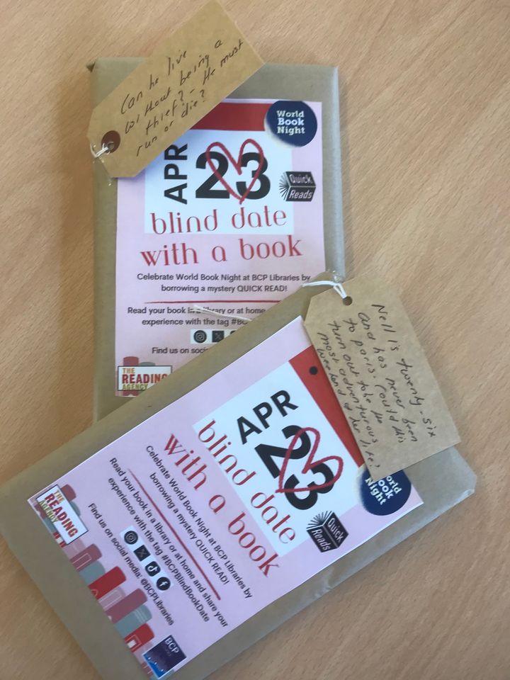 Fall in love with reading this #WorldBookNight! Try a blind date with a book at Bournemouth,Oakdale or Poole Library. You never know, you may find an author you can truly connect with, or just a bit of relaxing fun after a long day at the office! 📚💟