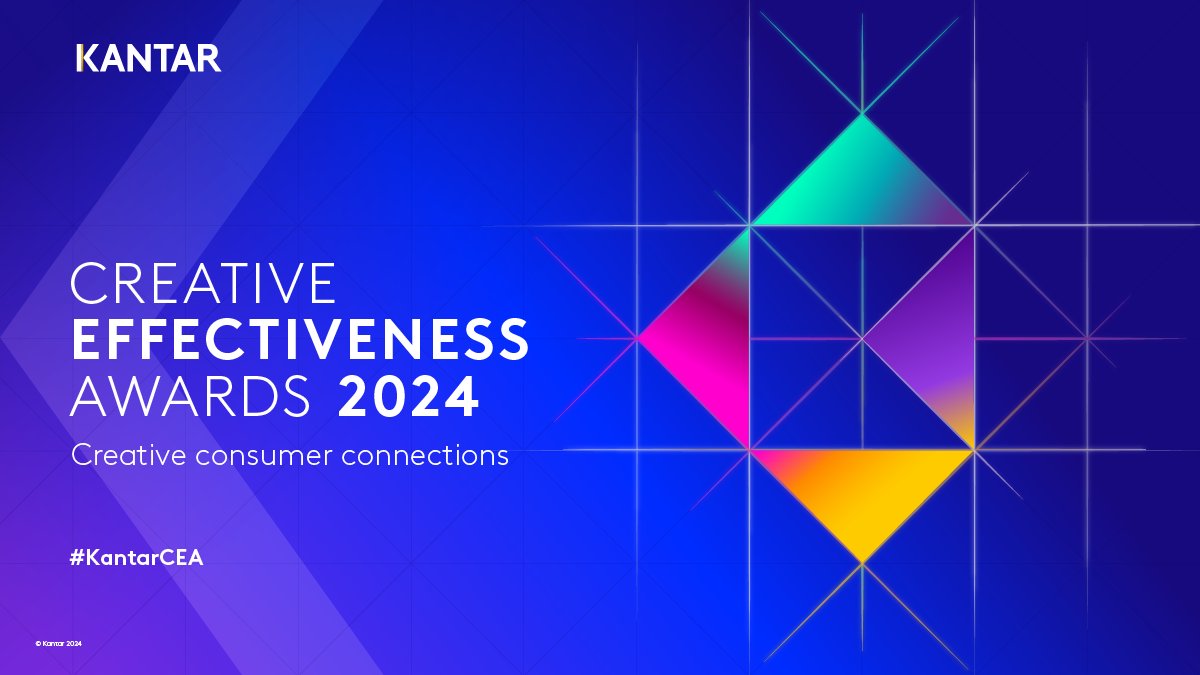 Don’t miss Kantar’s Creative Effectiveness Awards winners reveal on 25 April. Do you want to know who are the best digital/social, TV and print/outdoor ads of 2023? Register for the launch webinar now: ow.ly/ohmx50R53Ie #KantarCEA #Marketing #CreativeEffectiveness