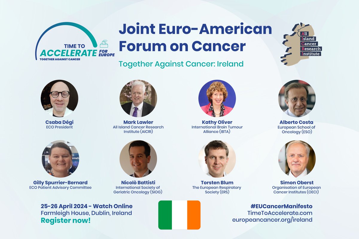 Have you seen the line up for this week’s Joint Euro-American Forum on Cancer? Speakers include: 👉@csabadegi 👉Alberto Costa @ESOncology 👉@KathyOliverIBTA 👉@nicolobattisti 👉Torsten Blum @EuroRespSoc 👉Simon Oberst @OECI_EEIG 💻Register to watch: bit.ly/3xTB6M0