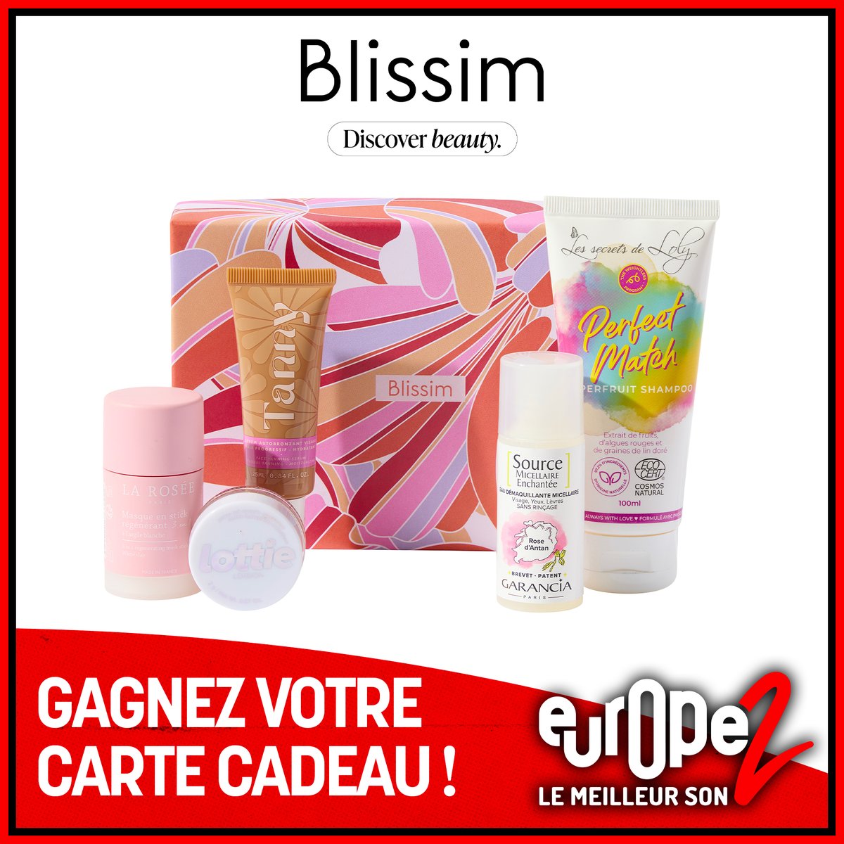 Pour vous refaire une beauté, Europe 2 vous offre votre carte cadeau Blissim pour une box personnalisée avec 5 produits au choix 💆‍♀️ Pour GAGNER : ➡ RT le post ➡ FOLLOW le compte Europe 2