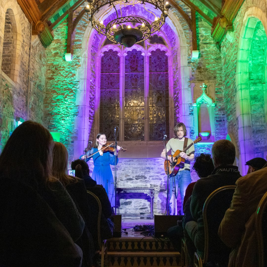 Taking it back to #TradFest '24 with @ZoeConwayfiddle and #JohnMcIntyre in #SwordsCastle 🏰

This captivating folk duo blend eclectic fiddle & guitar music, creating arrangements of traditional Irish tunes alongside compositions old & new.

@Fingalcoco @EVENTSinFingal