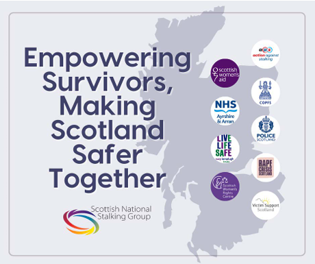 It's National Stalking Awareness Week! Services across Scotland are working together to ensure that stalking victims are listened to, believed and supported and that victims' voices are at the heart of our joint approach. #NSAW2024 #JoinForcesAgainstStalking