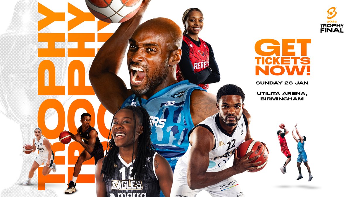 🏀 PRESALE NOW ON! 🏆 Don't miss one of the biggest sporting events in the calendar as the @britishbasketm Trophy Final returns in January! 🗓️ Sunday 26 January 2025 Get presale tickets now 👉🏼 bit.ly/3xLWrXQ