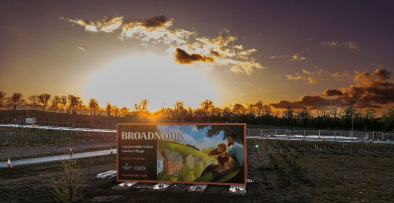 A 9ft Hollywood inspired landmark sign marks the start of construction on Leicestershire’s first garden village 🌳 More than 50% of the village will be devoted to green spaces, including allotments and wildflower meadows. Read more 👉 buff.ly/49M7ZYl