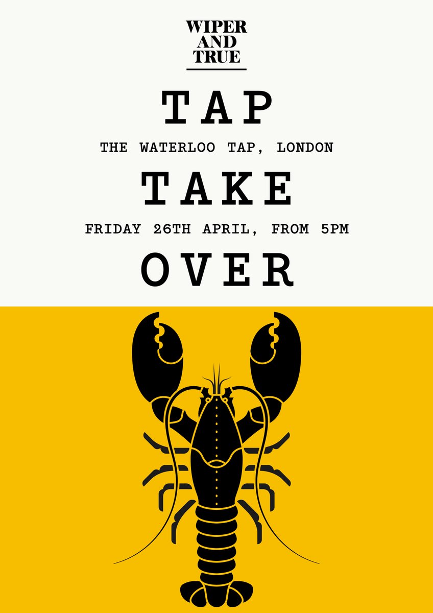 TAP TAKEOVER TIME ⏰ We're pleased to announce a Tap Takeover at @TapWaterloo in London. They'll be serving up 8 lines of our Beautiful Beer, so get yourself down there from 5pm onwards to make the most of this takeover. 🗓 Friday 26th April, 5pm until late
