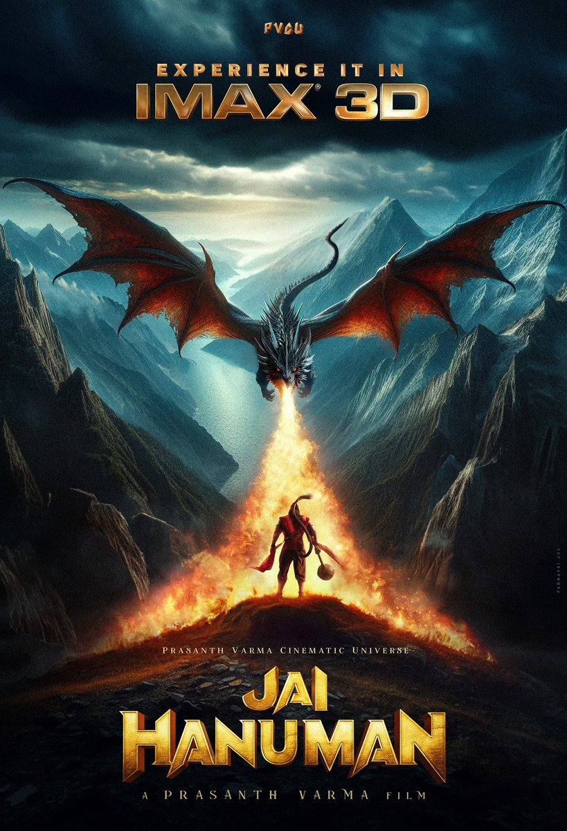 For the FIRST TIME EVER, Bringing the dragons to Indian cinema with #JaiHanuman 🙏🏻 Experience the epitome of Lord #Hanuman‘s EPIC BATTLES in IMAX 3D💥 A @PrasanthVarma Film❤️‍🔥 @ThePVCU #HanumanJanmotsav @proyuvraaj