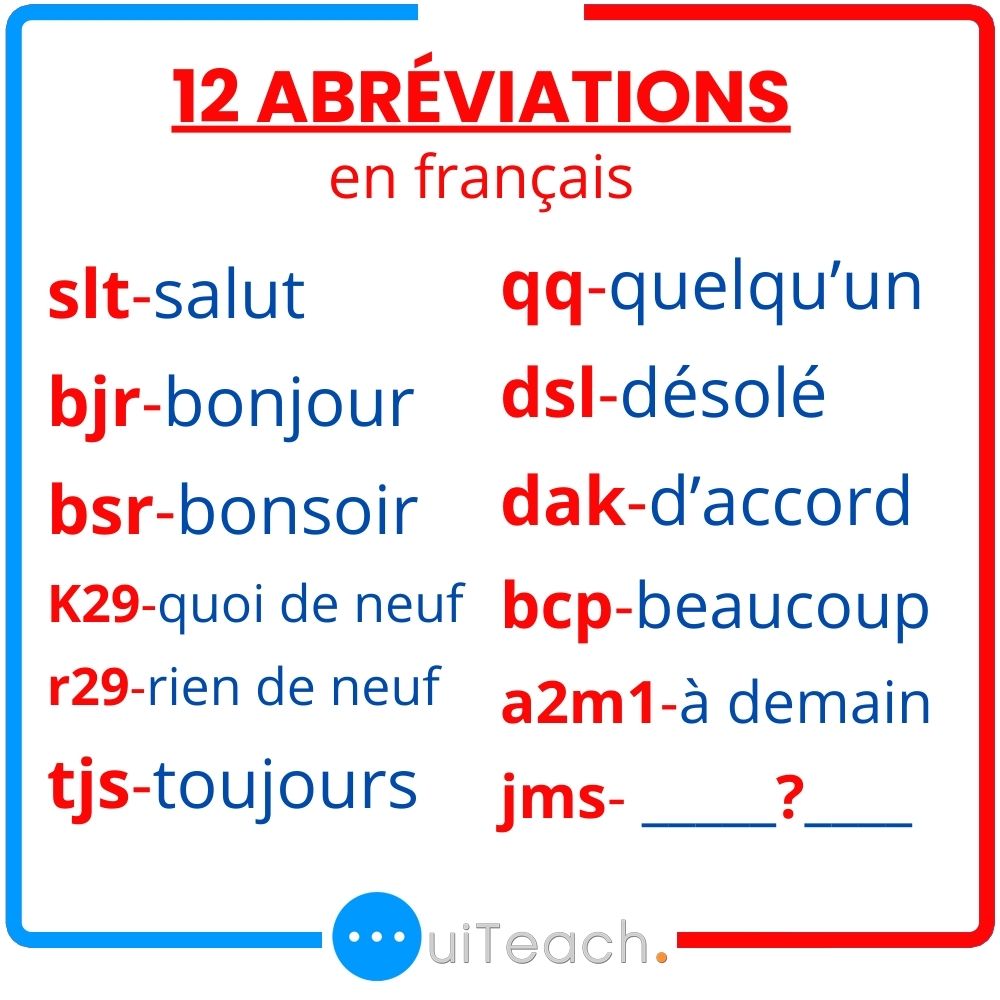 12 abbreviations in French 🇨🇵|Learn and speak french with Alain and Moh 👍🏽 🇨🇵 😀
#frenchvocabulary #frenchwords #frenchlanguage