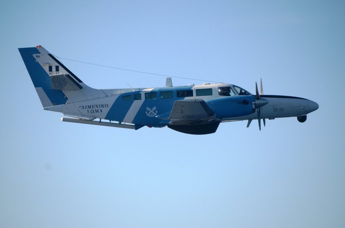 Good news for the @HCoastGuard! The mid-life upgrade (MLU) of #HellenicCoastGuard aircraft type Cessna-Reims F-406 Caravan II with service numbers AC-22 and AC-23 is pending, along with the restoration of airworthiness and MLU of the third aircraft with service number AC-21.