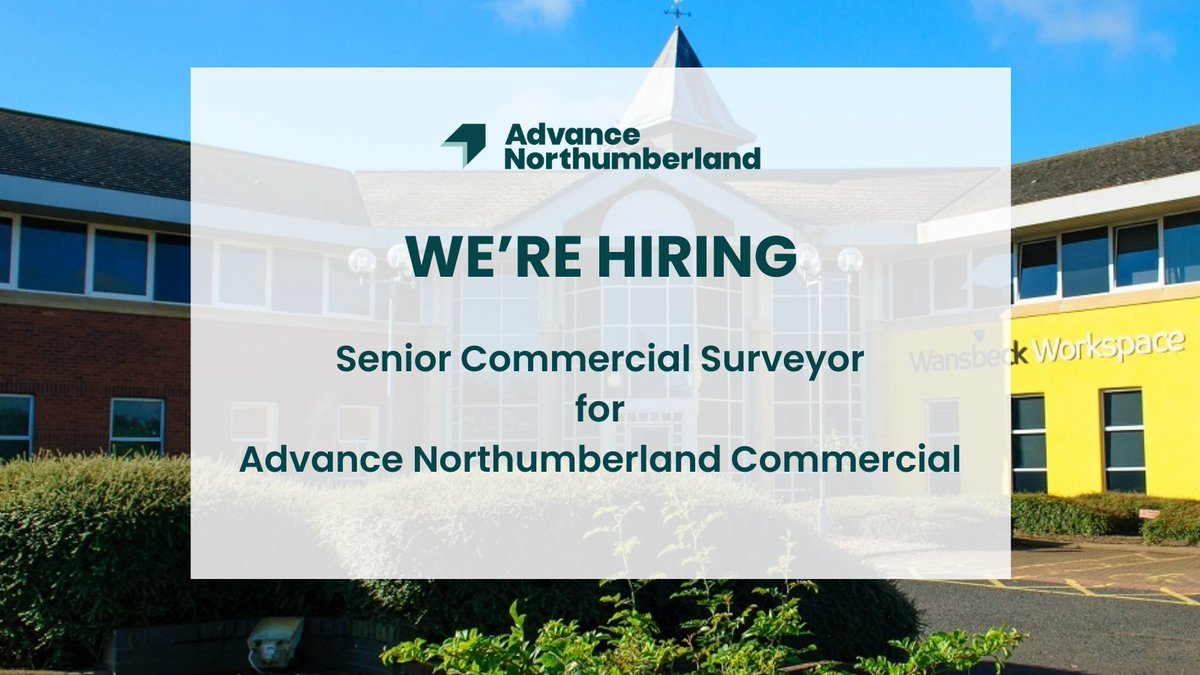 Are you looking for a new challenge? 
Explore this exciting opportunity as a Senior Commercial Surveyor. 

➡️For more information: advancenorthumberland.co.uk/careers/senior…