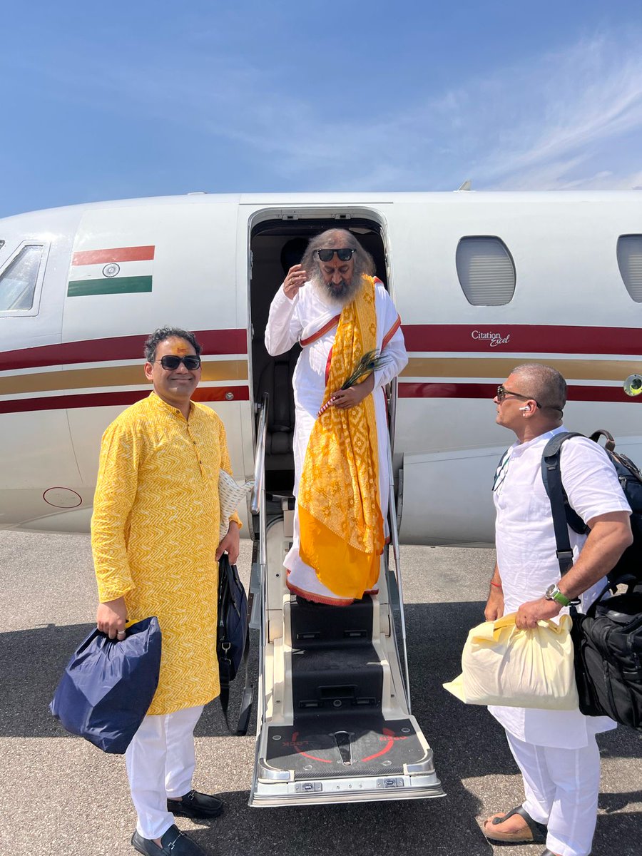 #Gurudev @SriSri ji reached #Dharamshala