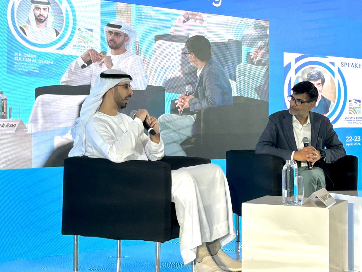Engaging and a very pertinent closed door conversation between H.E Minister @OmarSAlolama, Minister of State for AI and Director General at the Prime Minister’s Office, UAE and @samirsaran