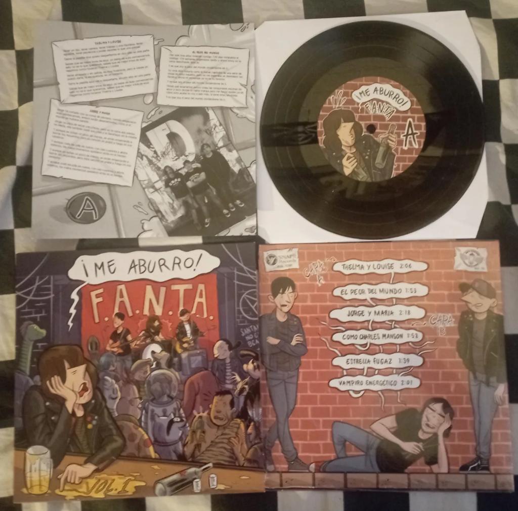 Ya disponibles las ediciones físicas de "Me aburro" (Vol.1). En  7" y cd.
Los que vengáis al concierto de este sábado 27 en <a href="/gruta77madrid/">Gruta 77</a> podréis haceros con vuestra copia, sinó nos escribís a: lamorguedefanta@yahoo.es
Precio 10€ +gastos de envío