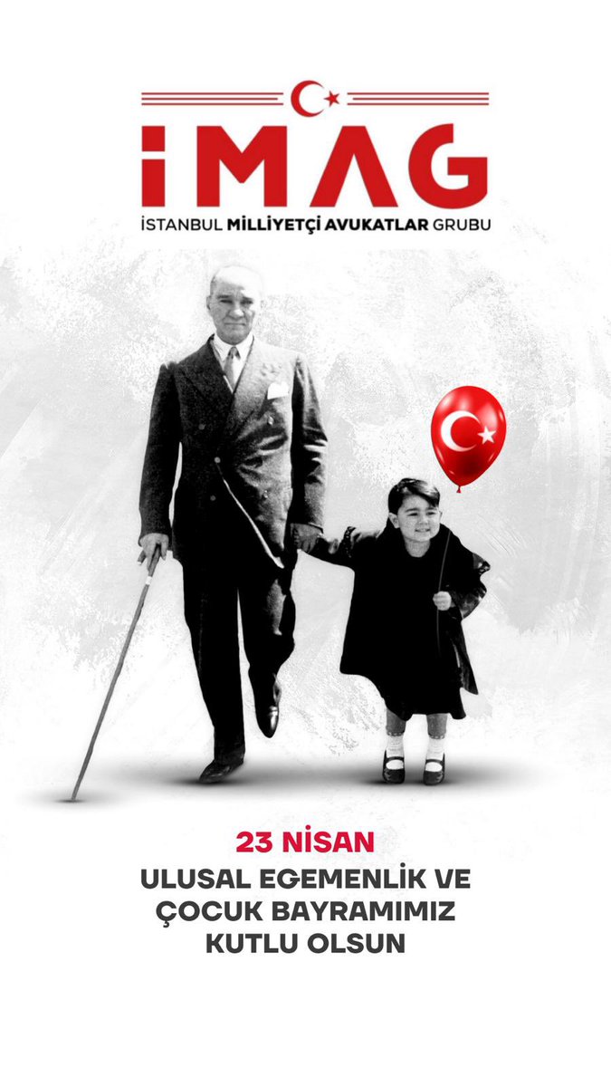 Türkiye Büyük Millet Meclisi'nin kuruluşunun 104. yıl dönümünde Mustafa Kemal Atatürk'ü, Kurtuluş Savaşının tüm kahramanlarını saygı ve rahmetle anıyor, tüm çocuklarımızın 23 Nisan Ulusal Egemenlik ve Çocuk Bayramını kutluyoruz.