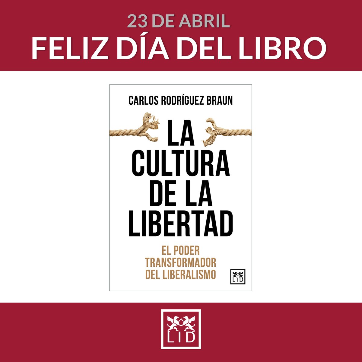 ¡Feliz #DíadelLibro con grandes #lecturas! Descubre el poder transformador del #liberalismo con el nuevo #libro de @rodriguezbraun #LaCulturadelaLibertad 👇 lidlibros.com/fichalibro.php… @Disbook_es @AlmuzaraLibros