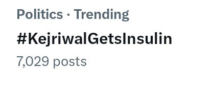 Congratulations to Arvind kejriwal on getting Insulin in jail🥳 
Congratulations to Sunita bhabhi, Aam Aadmi Party workers, Opposition leaders, medical staff, lawyers and all who speaks in support of insulin supply for Arvind Kejriwal. 
#KejriwalGetsInsulin 😭😭
Big Victory🫨