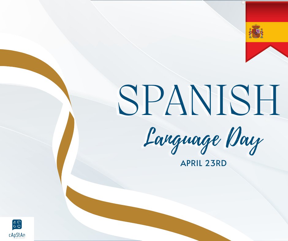 Spanish Language Day! ¡Feliz Día del Idioma Español! Celebrating the beauty and diversity of the Spanish language. Let's honor its heritage and influence around the world. 🎉📖 hashtag#SpanishLanguageDay hashtag#CulturalPride