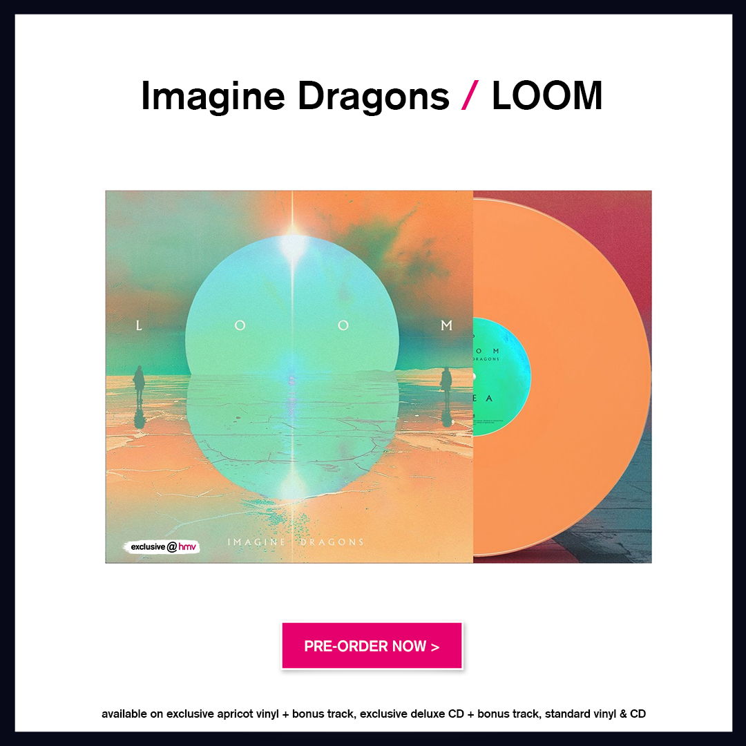 🎵 NEW: Imagine Dragons / LOOM available on exclusive apricot vinyl + bonus track, exclusive deluxe CD + bonus track, standard vinyl & CD pre-order now 👉 ow.ly/LxYI50RlWCe