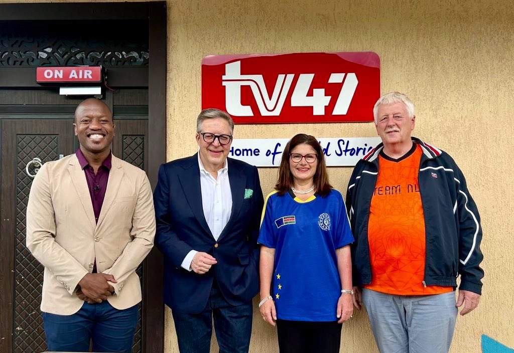 We had a fantastic time Saturday at #SportsXtravaganza hosted by @kwalande @tv47news! ⚽️Ambassador @PirkkaTapiola had engaging discussions w/ @EUAmbKenya & @AmbBrouwer about #EUDayKe Football Tournament & all things sports-related. 🎥Watch the interview: youtube.com/live/yi_7vC2mW…