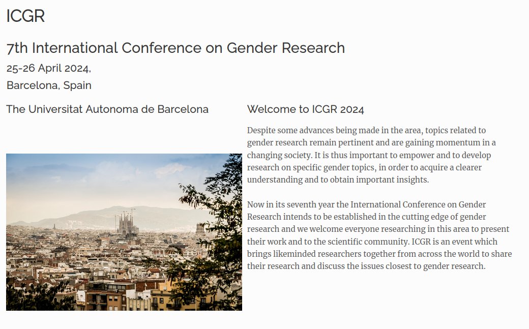 Join our colleague Devran Gulel on April 25 at @UABBarcelona for her presentation titled 'Beyond ‘Fixing Women’: A Systematic Review of Transformative Strategies for Women’s Workplace Representation' as part of the @HorizonEU RE-WIRING Project 👉academic-conferences.org/conferences/ic…