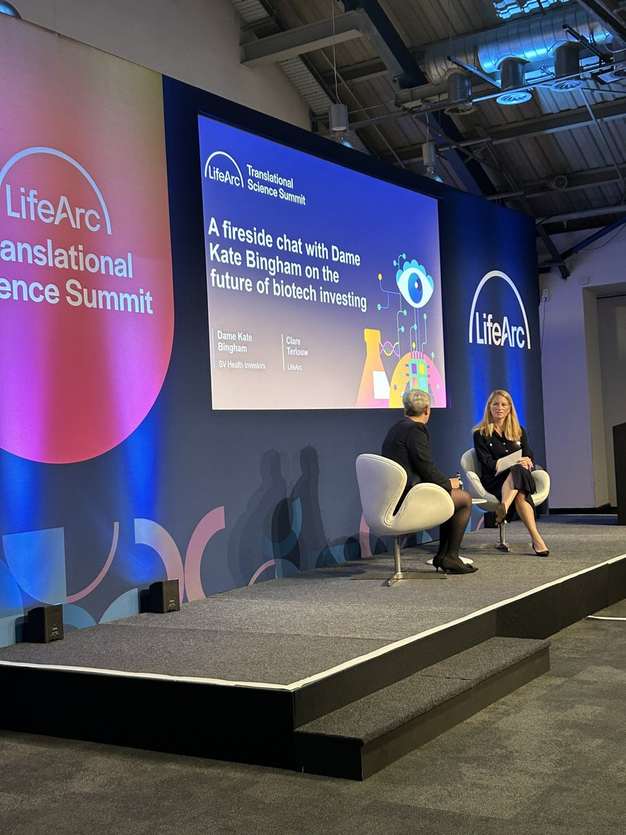 Head of @LifeArcVentures, Clare Terlouw, and @katebingham2 discuss how we can harness the UK’s world leading expertise and enhance collaborative partnerships to really make a difference for patients. #LATSS2024