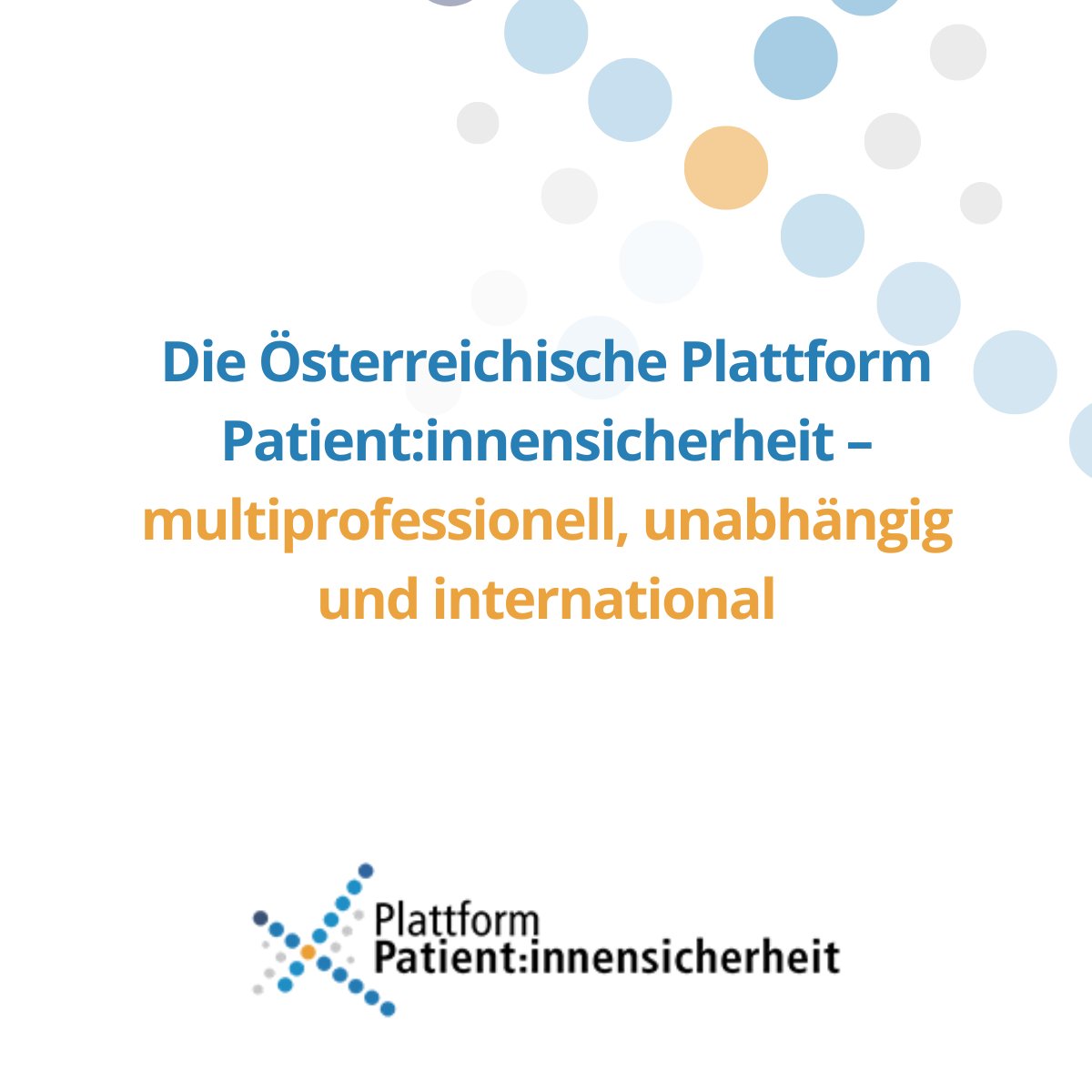 PPS_Patienten's tweet image. Wir streben an, die #Patientensicherheit und #Mitarbeitersicherheit im österreichischen Gesundheitssystem voranzutreiben. Dazu haben wir klare #Ziele definiert, an denen sich unsere Arbeit ausrichtet.