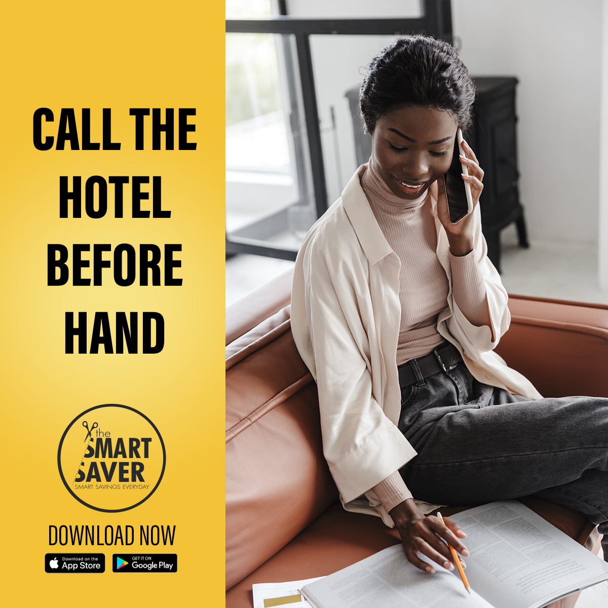 Planning to use a deal at a hotel/lodge? Confirm your booking beforehand to avoid hiccups. Use Smart Saver for smooth savings on your travels! #couponing #buyonegetonefree #downloadnow #instalnow