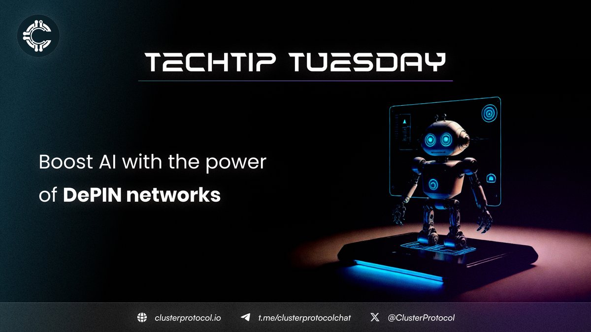 💡#TechTipTuesday 

Boost your AI projects by tapping into the power of Decentralized Physical Infrastructure Networks (DePIN).

🤖 Spread out your AI’s heavy lifting across various decentralized nodes to make your projects tougher, faster, and more private. Fine-tune your AI to