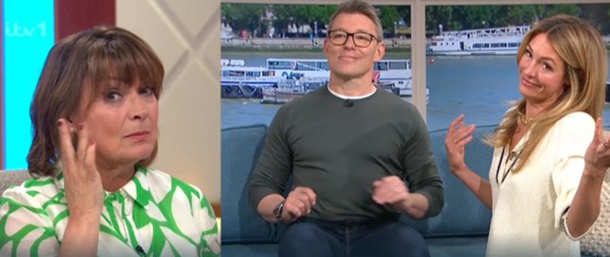 Lorraine Kelly shocks ITV co-star with 'big penis' outburst as she asks 'Is it you?' #lorraine #thismorning express.co.uk/showbiz/tv-rad…