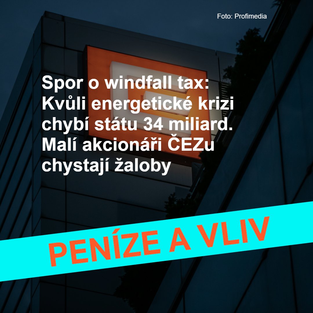 Někteří minoritní akcionáři @SkupinaCEZ, chtějí podat žaloby kvůli údajnému poškození svých investic. O krocích státu a zavedení windfall tax diskutují ekonom a předseda @rozpoctova_rada Mojmír Hampl a @grunfeldpavel z @minoritariCEZ. 🔗 rozhl.as/9MH #Penízeavliv