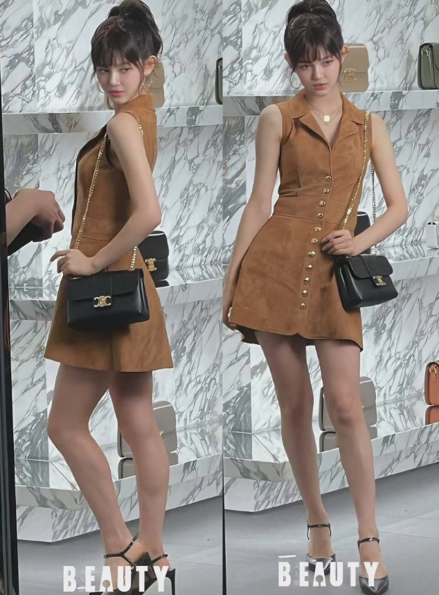 NewJeans' Danielle is gorgeous at a Celine event today.